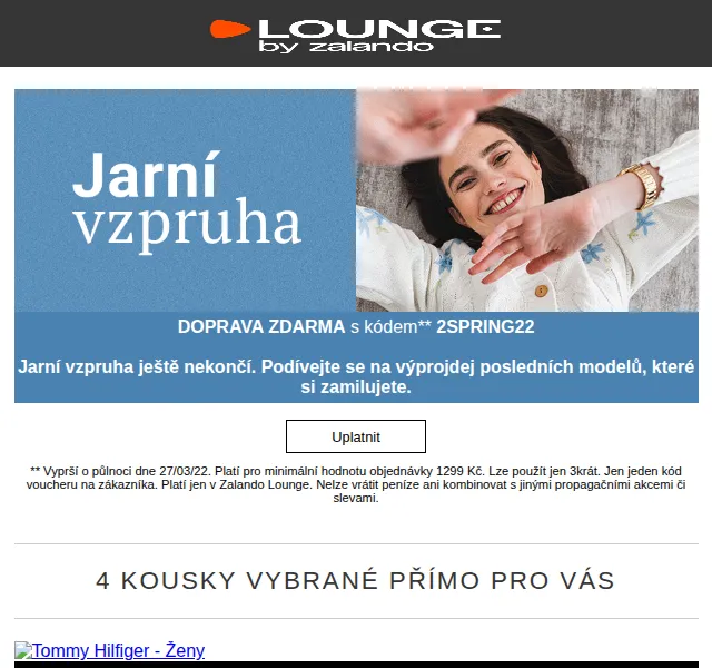 Lounge by Zalando: Sleva až 75 % na Tommy Hilfiger a Casall – červen 2026 | Nuslet.cz