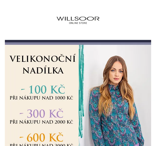 Košile Willsoor: Sleva až 600 Kč – červen 2026 | Nuslet.cz