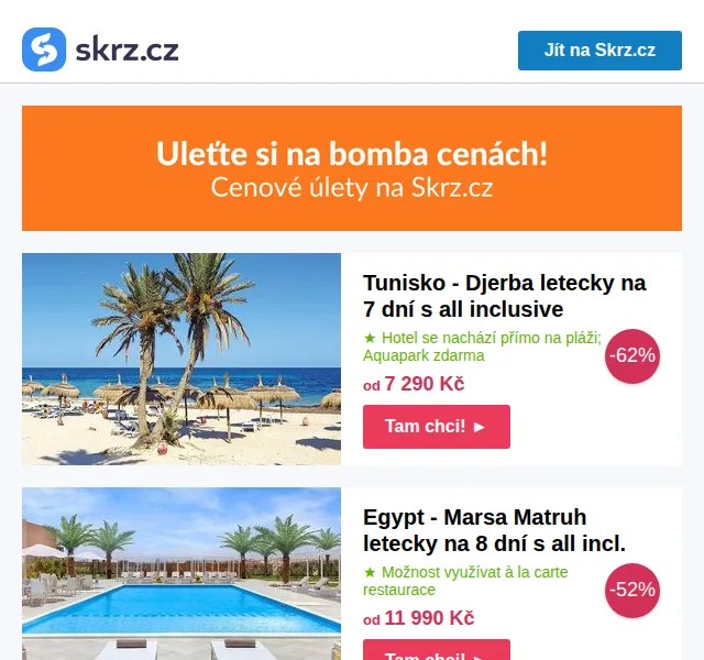 Skrz: Dovolená k moři od 7 290 Kč – červenec 2026 | Nuslet.cz