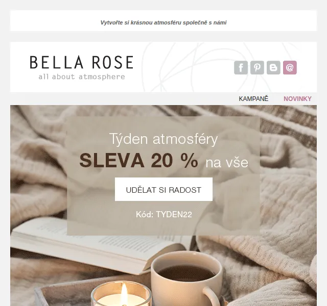 Bella Rose: SLEVA 20 % na vše – září 2026 | Nuslet.cz