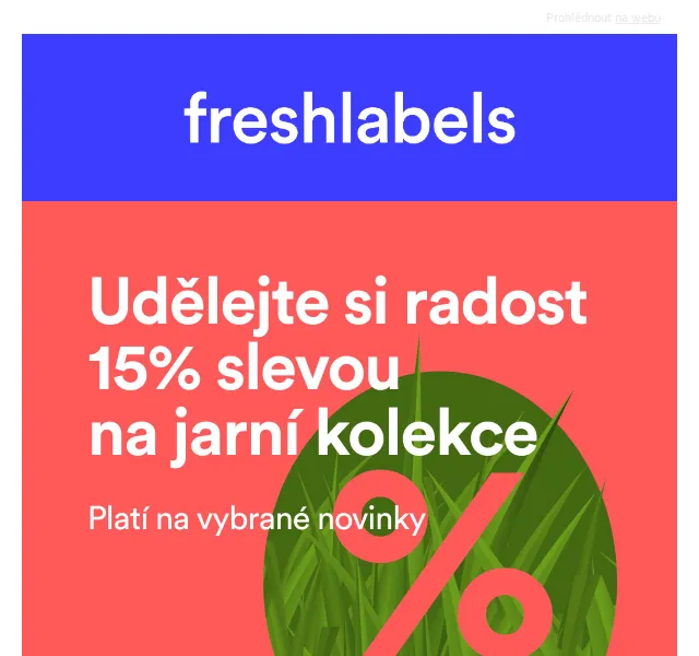 Freshlabels: 15% sleva na jarní novinky – červen 2026 | Nuslet.cz