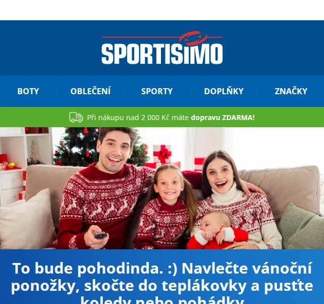 Sportisimo.cz: Vánoční ponožky, teplákovky a tipy – červen 2026 | Nuslet.cz
