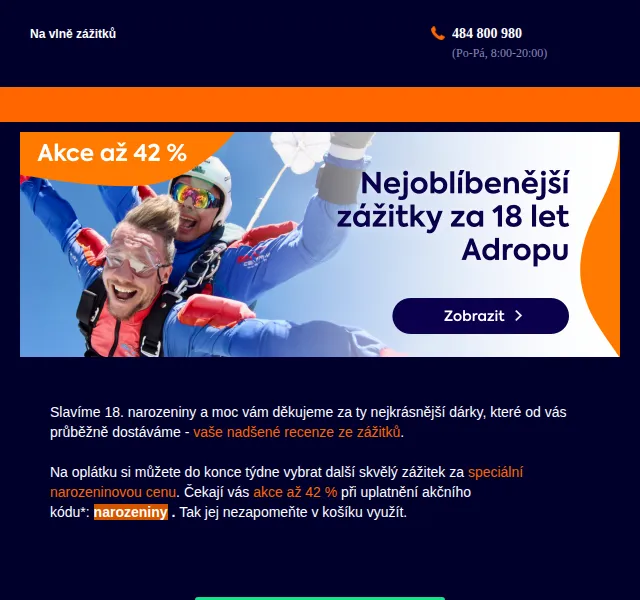 Adrop: Nejoblíbenější zážitky – sleva až 42 % – červen 2026 | Nuslet.cz