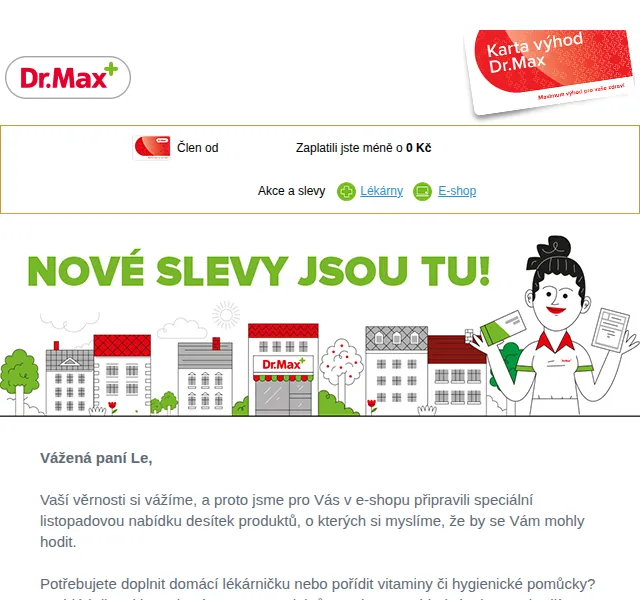Dr.Max E-shop: Speciální listopadová nabídka slev – listopad 2023 | Nuslet.cz