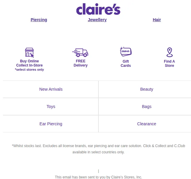 Claire's: Šperky od 1 € – červenec 2026 | Nuslet.cz