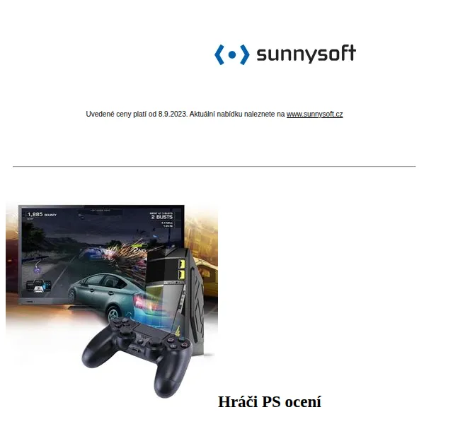 Sunnysoft: Ovladač PS4, měřič spotřeby a Xiaomi kamera – červen 2026 | Nuslet.cz