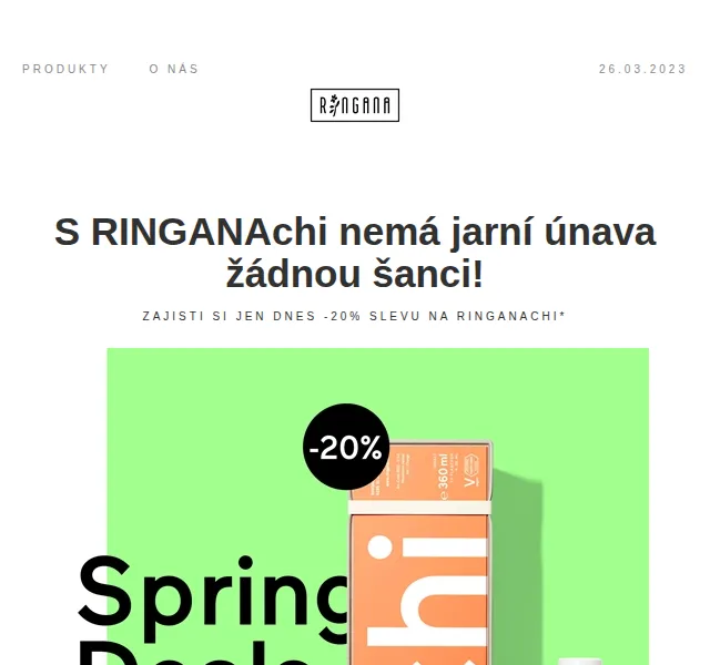 RINGANA: RINGANAchi s 20% slevou – červen 2026 | Nuslet.cz