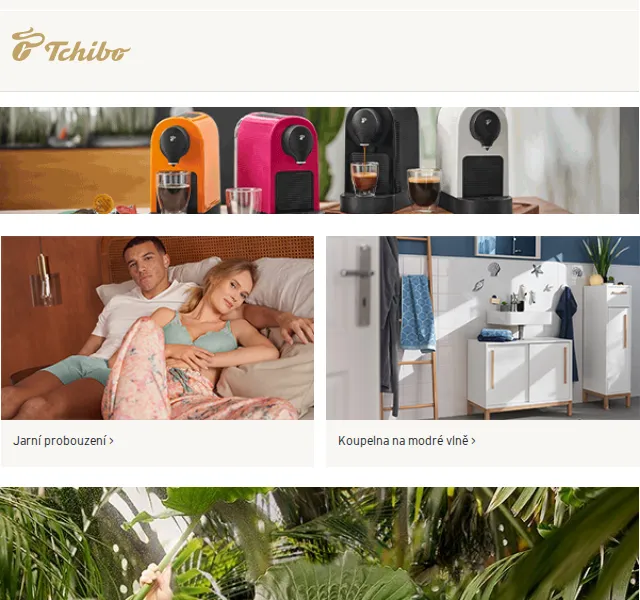 Tchibo: Safari kolekce + Cafissimo za 1 Kč – duben 2026