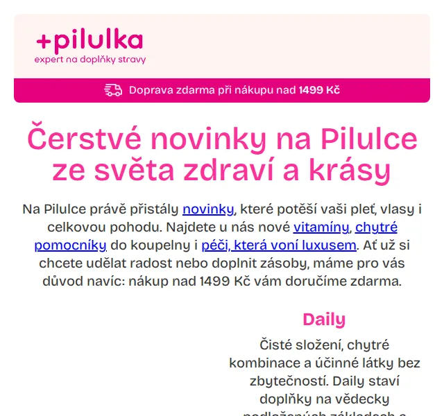 Pilulka.cz: Čerstvé novinky zdraví a krásy – červen 2026 | Nuslet.cz