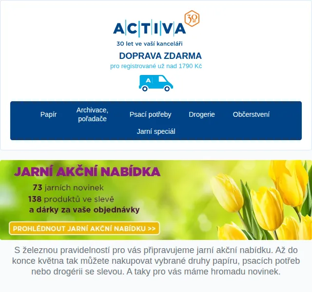 OBCHOD.ACTIVA.CZ: 9 ochutnávek z jarní akce – červen 2026 | Nuslet.cz