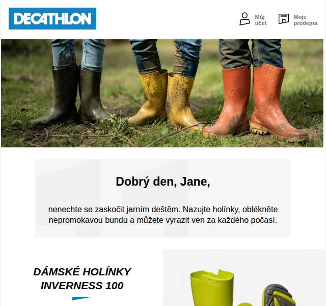 Decathlon: Nepromokavé bundy a holínky již od 299 Kč – červenec 2026 | Nuslet.cz