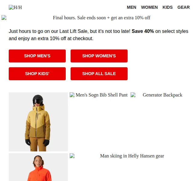 Helly Hansen: 40% + 10% extra sleva – červen 2026 | Nuslet.cz