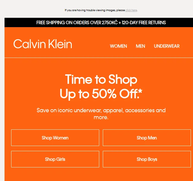 Calvin Klein: Even More Sale – až 50% sleva – červen 2026 | Nuslet.cz