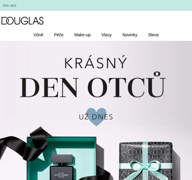 Douglas CZ: Den otců s 25% slevou – červen 2026 | Nuslet.cz