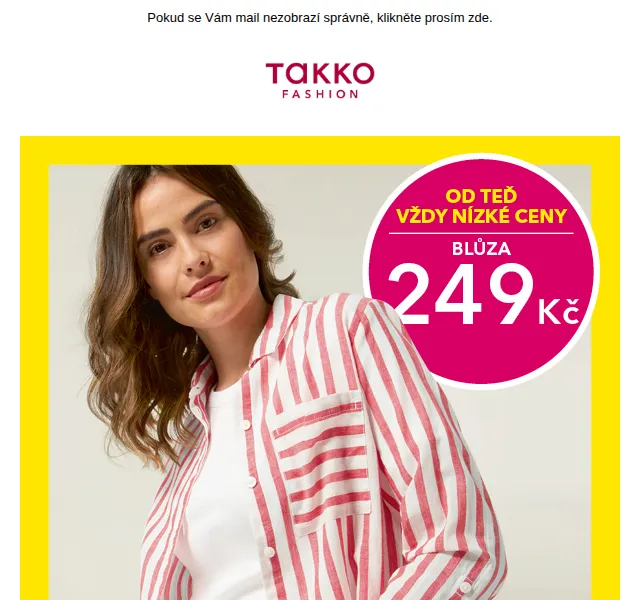 Takko Fashion: Stylové halenky za 249 Kč – červenec 2026 | Nuslet.cz