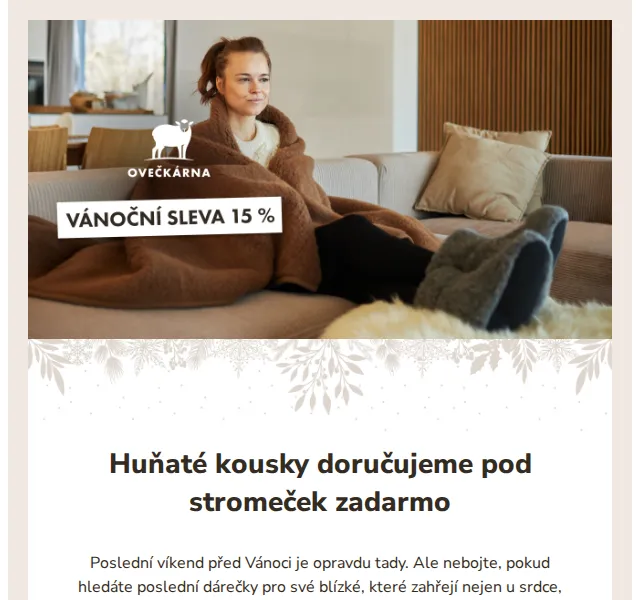 Ovečkárna: Poslední vánoční dárky se slevou 15 % – červenec 2026 | Nuslet.cz