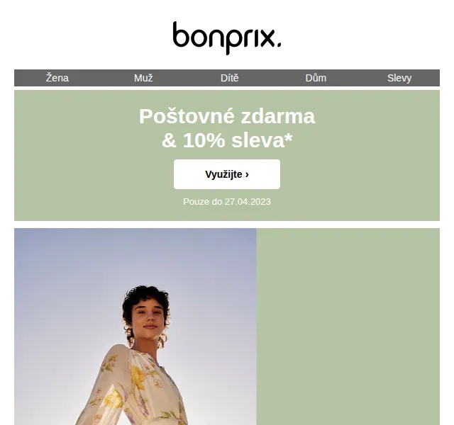 bonprix: 10% sleva + poštovné zdarma – červenec 2026 | Nuslet.cz