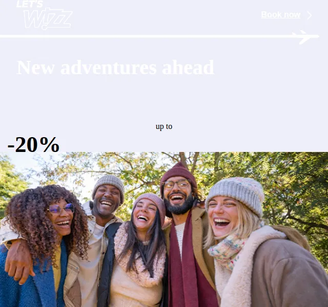Wizz Air: Letenky se slevou až 20 % – červenec 2026 | Nuslet.cz