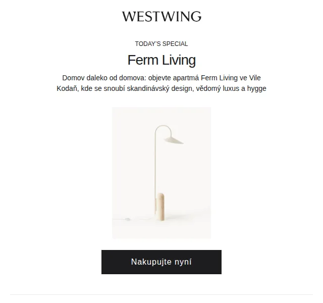 Westwing: Ferm Living Design DEAL – červenec 2026 | Nuslet.cz
