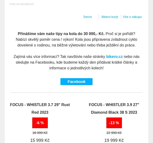 CZBikero: Kola do 30 000 Kč – červenec 2026 | Nuslet.cz