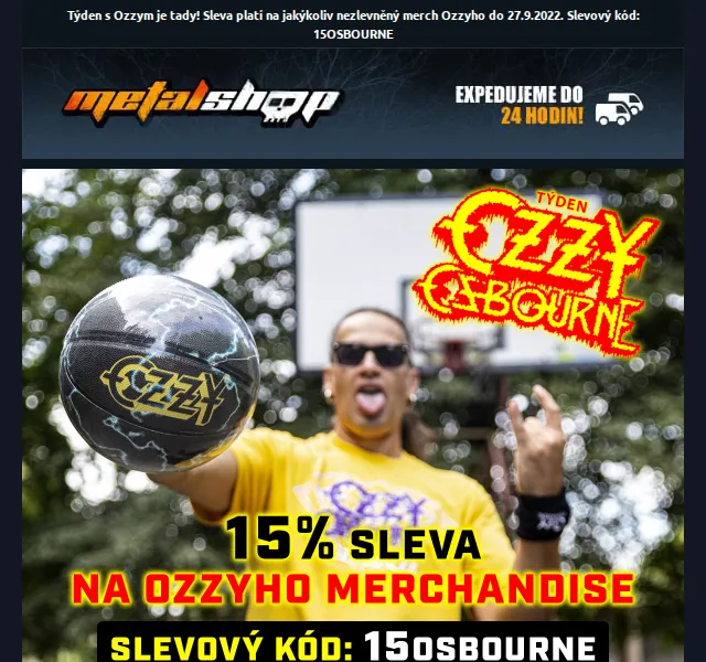 METALSHOP: 15% sleva na Ozzy Osbourne merch – červen 2026 | Nuslet.cz