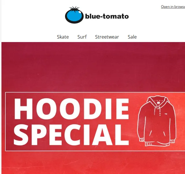 BLUE TOMATO: Hoodie Special až 68 % – červen 2026 | Nuslet.cz