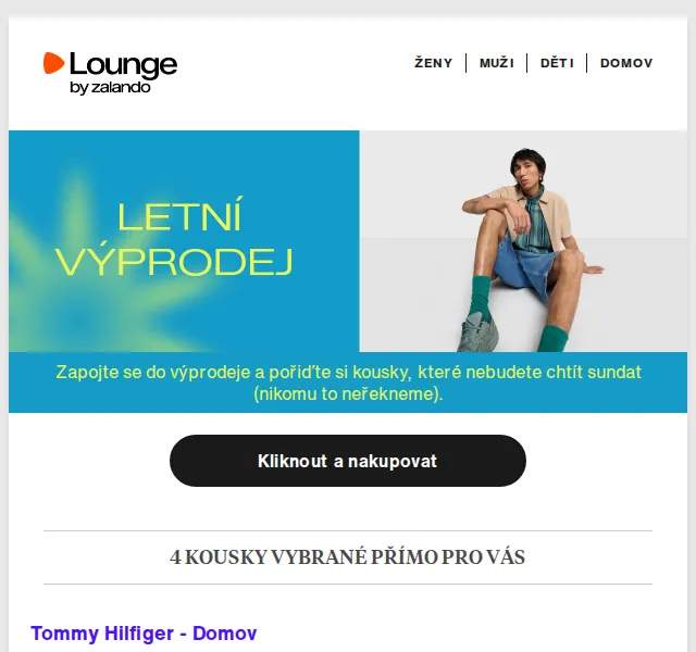 Lounge by Zalando: Tommy Hilfiger & Diesel sleva až 75% – duben 2026