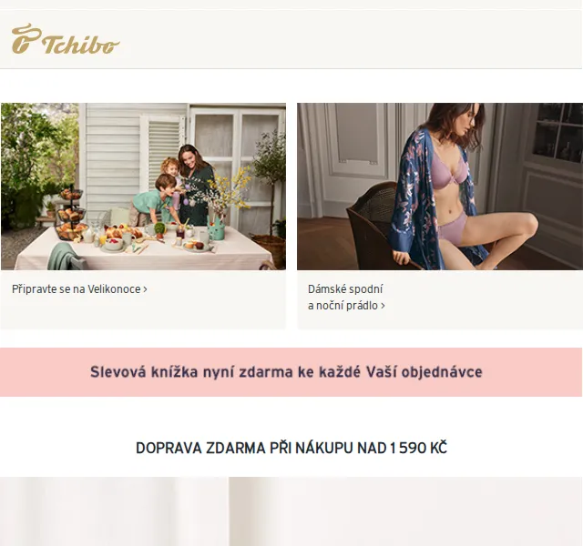 Tchibo: Dodatečná sleva 20 % a jarní trendy – červen 2026 | Nuslet.cz