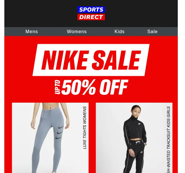Sportsdirect.com: Nike sleva až 50 % – červen 2026 | Nuslet.cz