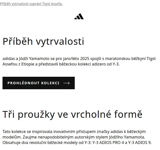 adidas: Y-3 Adizero kolekce – červenec 2026 | Nuslet.cz