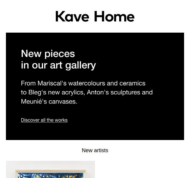 Kave Home Sale: Umělecká díla Kave Gallery – červenec 2026 | Nuslet.cz