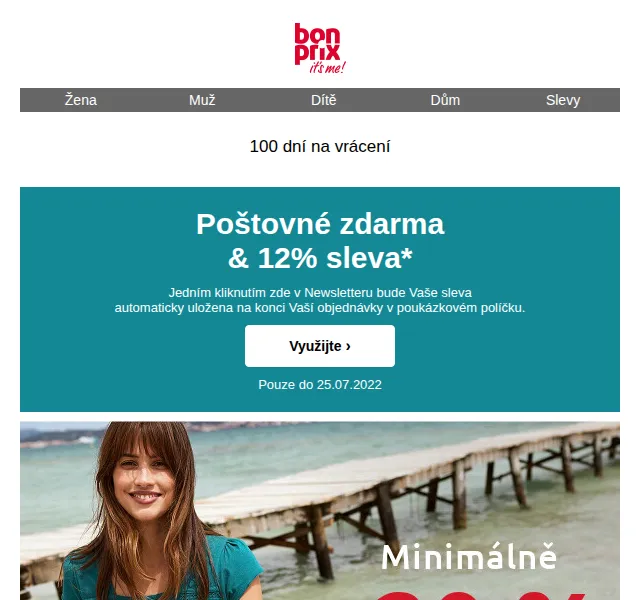 bonprix: Letní sleva 12 % + poštovné zdarma – červenec 2022 | Nuslet.cz