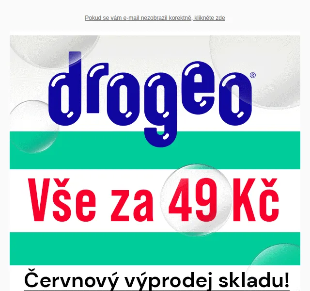 Drogeo: Výprodej vše za 49 Kč – červen 2026 | Nuslet.cz