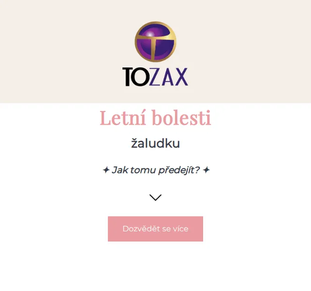 Tozax CZ: podpora trávení a imunita – červenec 2026 | Nuslet.cz