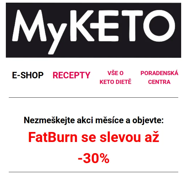 MyKETO: FatBurn spalovač tuků se slevou až -30 % – červen 2026 | Nuslet.cz