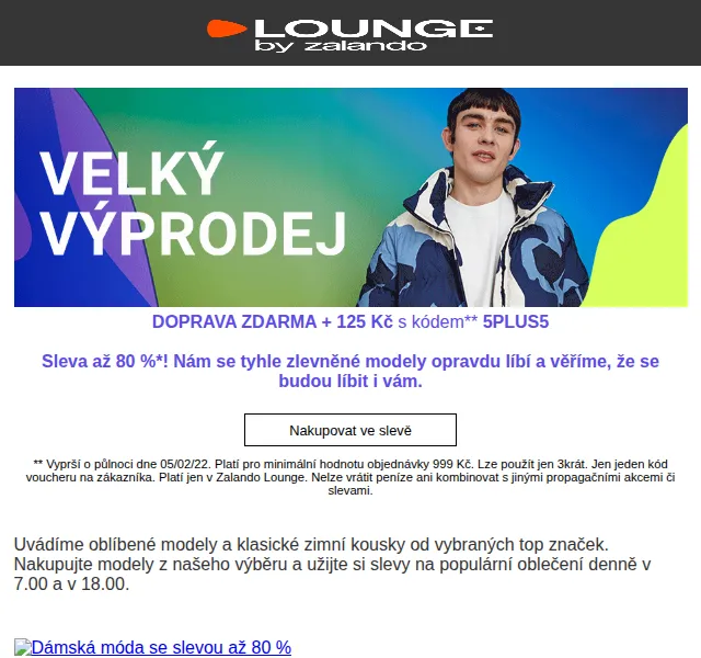 Lounge by Zalando: Sleva až 80 % + doprava zdarma – červen 2026 | Nuslet.cz