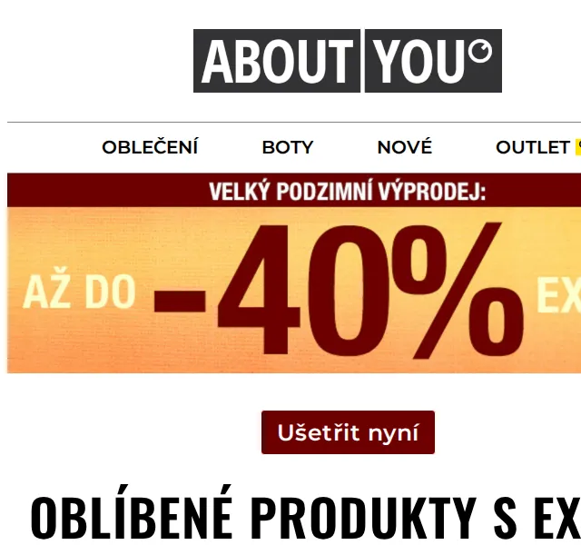 ABOUT YOU: Velký podzimní výprodej až -40 % – červenec 2026 | Nuslet.cz