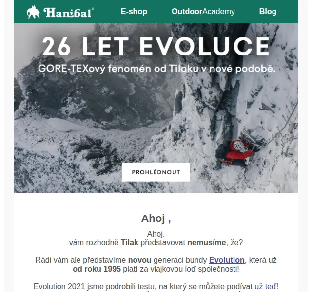 Hanibal.cz: Tilak EVOLUTION 2021 nová kolekce – červen 2026 | Nuslet.cz