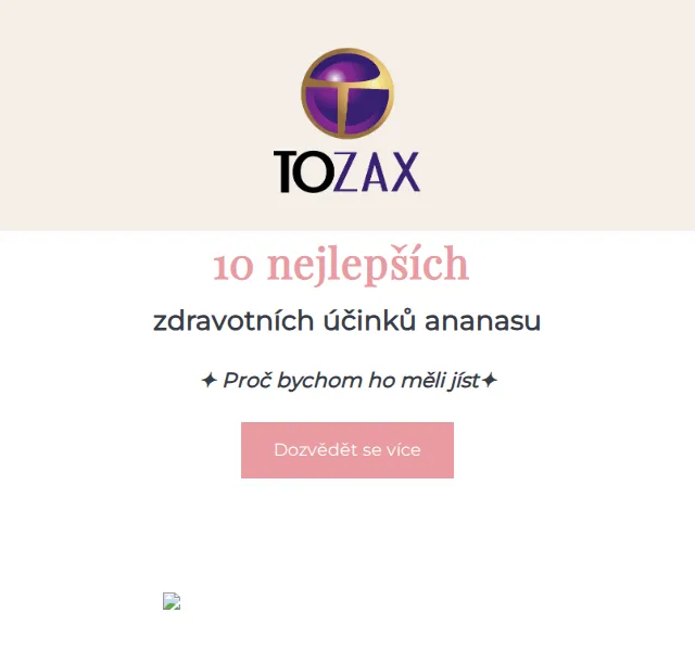 Tozax CZ: Zdravotní účinky ananasu – červen 2026 | Nuslet.cz