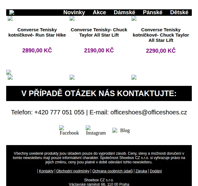 Office Shoes: Nové modely Converse – červenec 2026 | Nuslet.cz