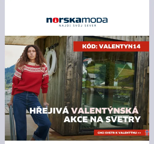 Norskamoda: norské svetry se slevou 14 % – červenec 2026 | Nuslet.cz