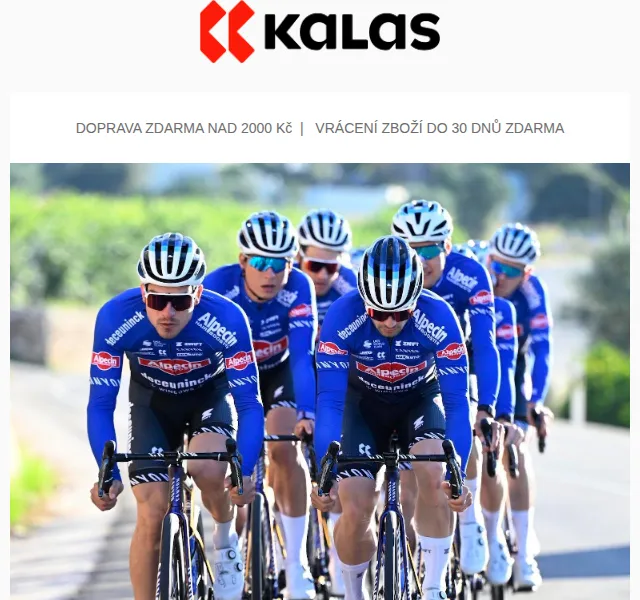 KALAS Sportswear: Nová kolekce Alpecin-Deceuninck – červen 2026 | Nuslet.cz