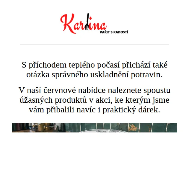 Karlina CZ: Letní výbava do kuchyně – červen 2026 | Nuslet.cz