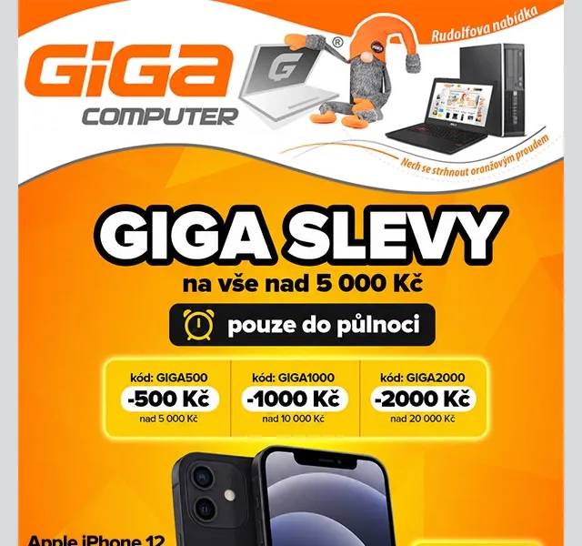 GIGACOMPUTER: iPhone 12 za 5 490 Kč – květen 2026
