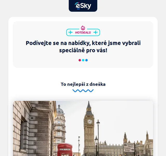 eSky: Letenky do Londýna od 1234 Kč – červen 2026 | Nuslet.cz