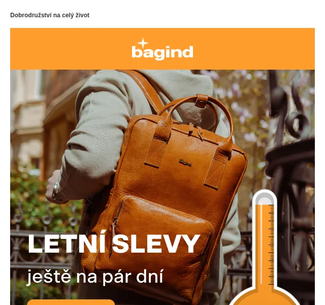 Bagind: Prodloužená letní sleva –30 % na vše – červenec 2026 | Nuslet.cz