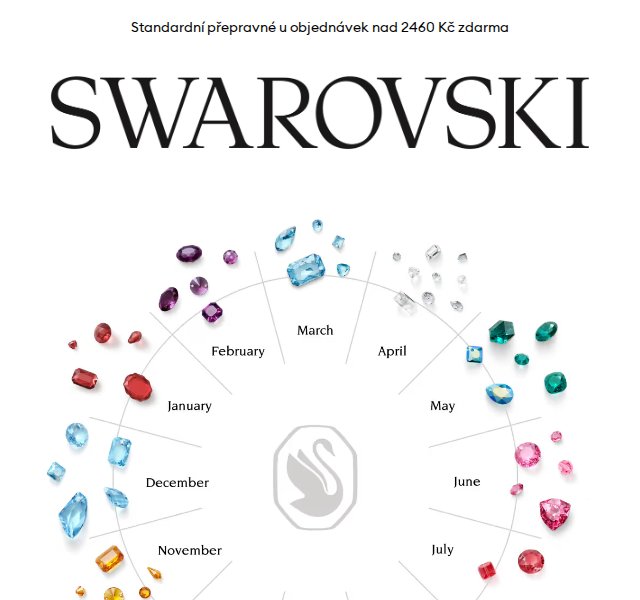 Swarovski: Šperky s kameny podle narození – duben 2026