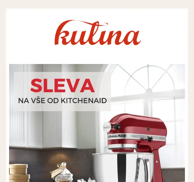 KULINA.cz: Sleva 10 % na KitchenAid – červen 2026 | Nuslet.cz