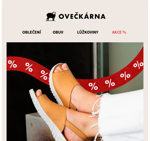 Ovečkárna: Letní výprodej obuvi se slevami až 31 % – červenec 2026 | Nuslet.cz