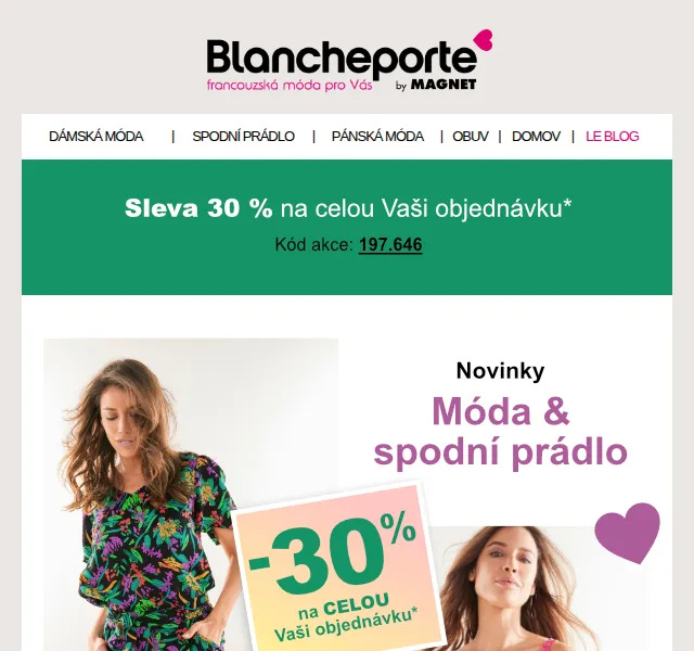 Blancheporte: Novinky šatníku a spodního prádla – červen 2026 | Nuslet.cz